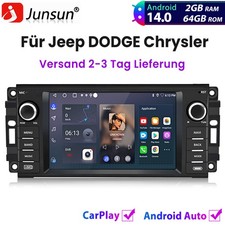 64GB Android 14 Autoradio CarPlay GPS Für Dodge RAM Jeep Grand Cherokee Chrysler