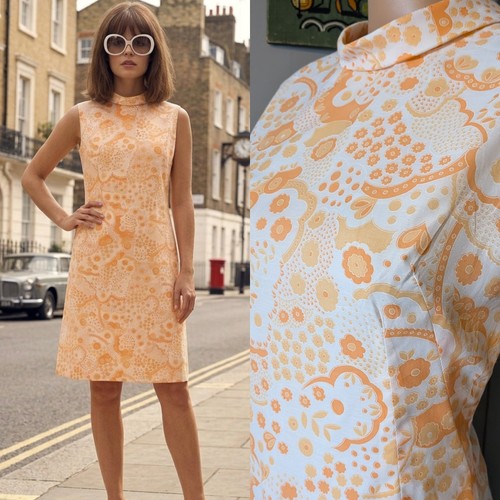 Vintage 60s floral daisy - floral,