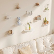 Wandregale aus Holz halbrund