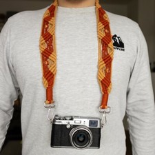 Kamergurt Makramee - Rot/Beige