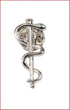 Abzeichen/Pin Rettungsdienst, Arzt, Sanitäter, Feuerwehr,DRK, Äsculapstab