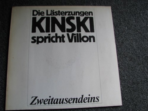 Klaus kinski spricht villon - kinski-spricht,