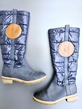 Winterstiefel dunkelblau Gr. 39 Stiefel Leder Stiefel warm gefüttert 