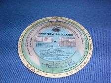 Rechenscheibe FLUID DENSITY  & FLUID FLOW  CALCULATOR  (Dichte & Durchfluss)