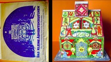ALT Adventshäuschen, Nikolauskalender Dora Baum? Reichhold u.Lang ~ 1930 RARITÄT