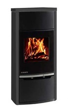 Eckkaminofen Delia raumluftunabhändig Stahl schwarz 5kW