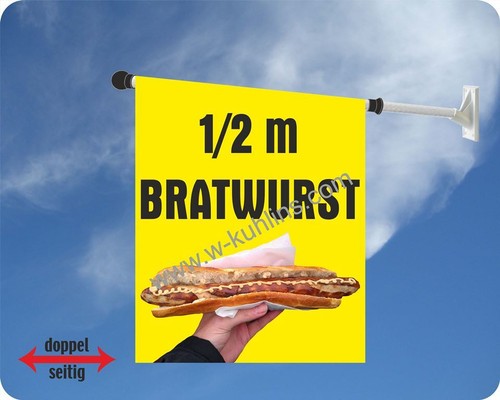 Flagge imbiss bratwurst - imbiss,,