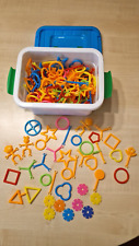 Steckspiel, Bausteine, Steckblumen, Kinder, Lernspiel, Spielzeug, inkl. Kiste