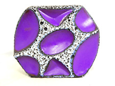 Rare / seltene 70's design Roth Fat Lava Keramik Vase stunning purple glaze 310