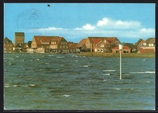 Ansichtskarte Baltrum /Nordsee, Ortsansicht bei Sturmflut 