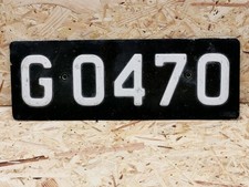ALTES NUMMERNSCHILD LUXEMBURG