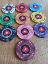10x Profi Keramik Poker Chips