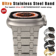 Luxus Edelstahl Armband Für Apple Watch Ultra 2 49mm 9 8 7 6 SE 5 4 3 42/44/45mm