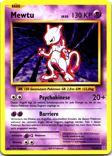 Mewtu evolution 51 - 52, 51/108