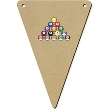 5 Wimpel / Fahnen "Bunte