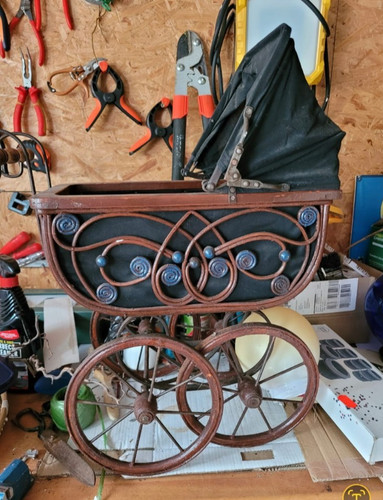 Vintage puppenwagen - vintage, /