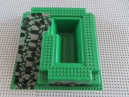 Lego platte grün rampe - grün,