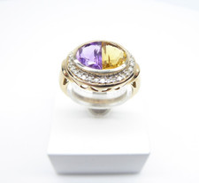 Gold ring amethyst - gold,