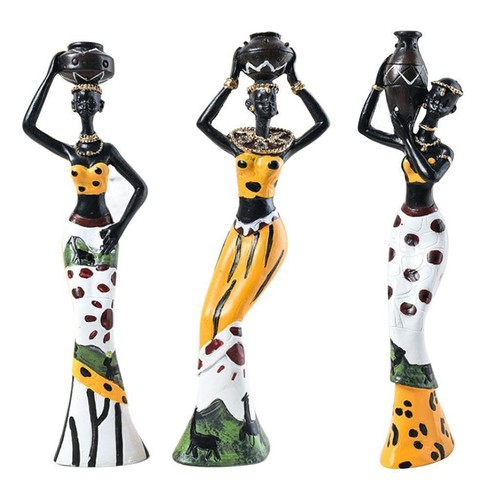 3er set afrikanische figuren - afrikanische,