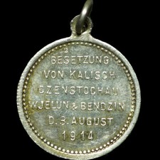 1. WELTKRIEG: Siegespfennig 1914. Nr. 2. KALISCH, CZENSTOCHAU, WJELUN & BENDZIN.