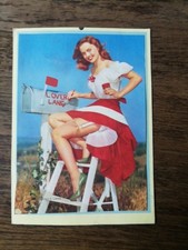 pin up girl 1955. 16x12 cm. Von einem Kalender? 