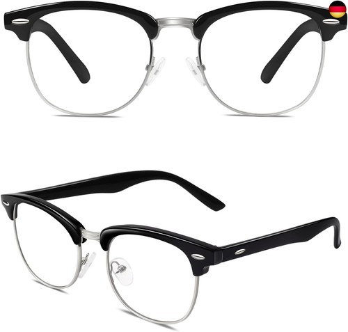 Klassisch halbrahmen brille - klassisch,