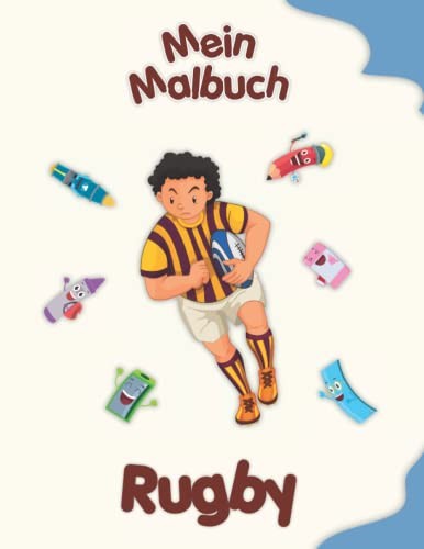 Rugby malbuch für - rugby,