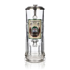 Augustiner Sammlerkrug Glas 0,59l Märzenbier Zinndeckel Humpen Seidel Liebhaber