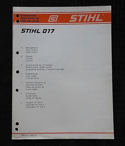 Original stihl 017 kettensäge - 017,
