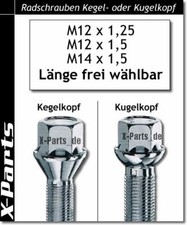 Radschraube M12x1,5 / M12x1,25