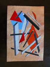 Abstrakte Komposition  Avantgarde  Bauhaus  Aquarell  wohl 20.Jhd