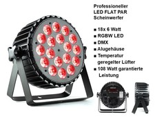18x6Watt RGBW LED PAR DMX ähn. Eurolite,Stairville,lightmaxx,ADJ,Varytec,Showtec