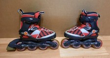 K2 Moto JR Kinder Inline-Skates 29 30 31 32 33 34 Verstellbar Rot Rollerblades