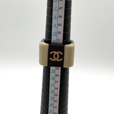 CHANEL Square Ring Beige &