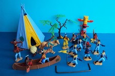 Timpo Nordstaatler Indianer Kanu Travois Tipi Baum Kaktus Totem Western Wildwest