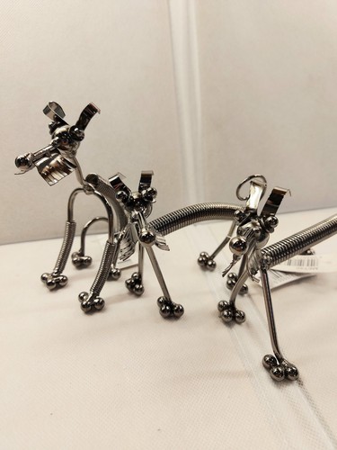 3er set hund metall - set,