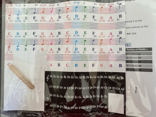 Klavier noten aufkleber - aufkleber, für