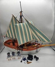 PLAYMOBIL 6348 MARINE SCHIFF INKL. ANLEITUNG | MARINE SCHONER | NOT COMPLETE