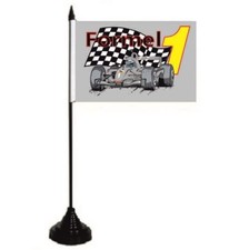 Tischflagge Formel 1 grau
