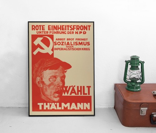 Ernst thälmann kpd poster - thälmann,