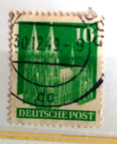 Briefmarke deutsche post - briefmarke,