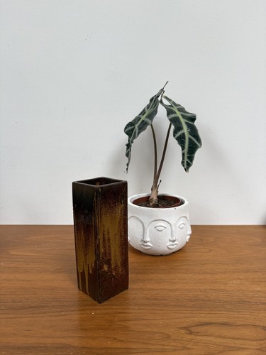 Keramik vase eckig - keramik,