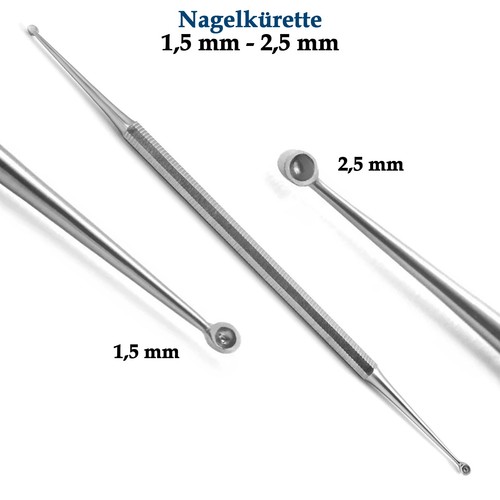 Nagelkürette doppelend dermal - nagelkürette,