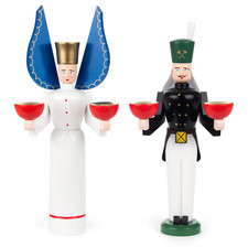 Engel und Bergmann für Kerzen