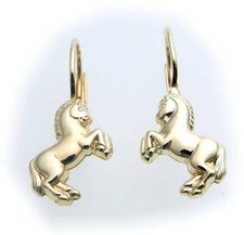 Kids Earrings Bouton Horse