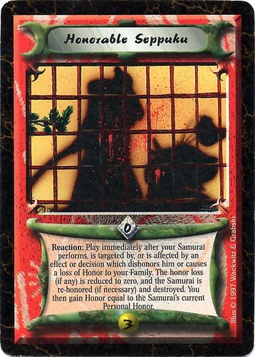 Honorable seppuku obsidian - honorable,