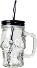 Halloween Glas mit Totenkopf