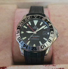 Omega Seamaster GMT 50 Anniversary-Komplettset-2 Armbänder-Serviced-25345000