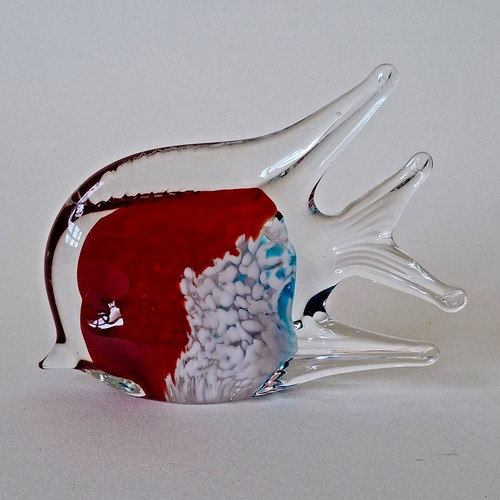 Murano glas engel fisch rot - fisch,