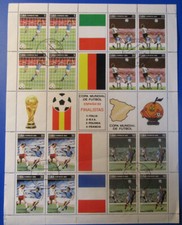 ⚽Briefmarkenblock Fußball-Weltmeisterschaft 1982 Spanien, 18x24 cm